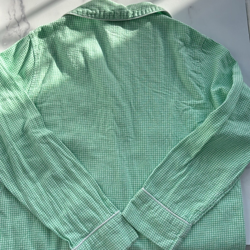 Lauren Ralph Lauren Check Green Sleep Shirt Size Small - Picture 10 of 13